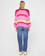 Womens Pink Knit Cardigan - LSPACE Lido Colorful Cardigan | LSPACE For Sale