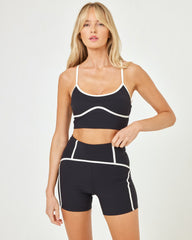 Revel Top - Black-Cream | LSPACE For Sale