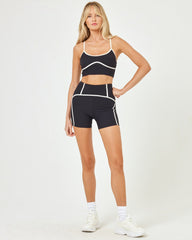 LSPACE Revel Short - Deepteal-Cream | LSPACE Website Store