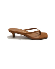 TKEES Square Toe Julia Suede - Camel | LSPACE Outlet