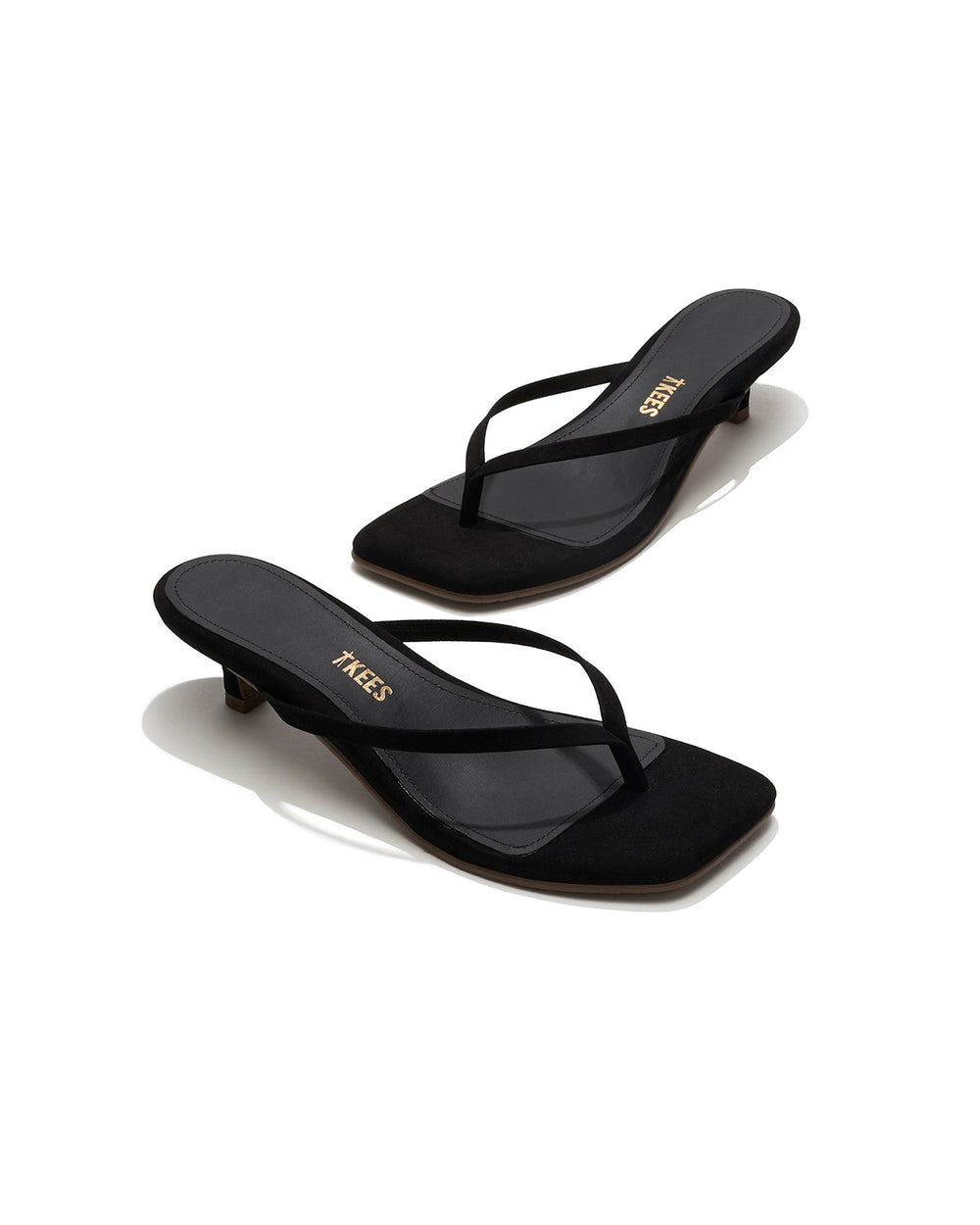 TKEES Square Toe Julia Suede - Black | LSPACE Online