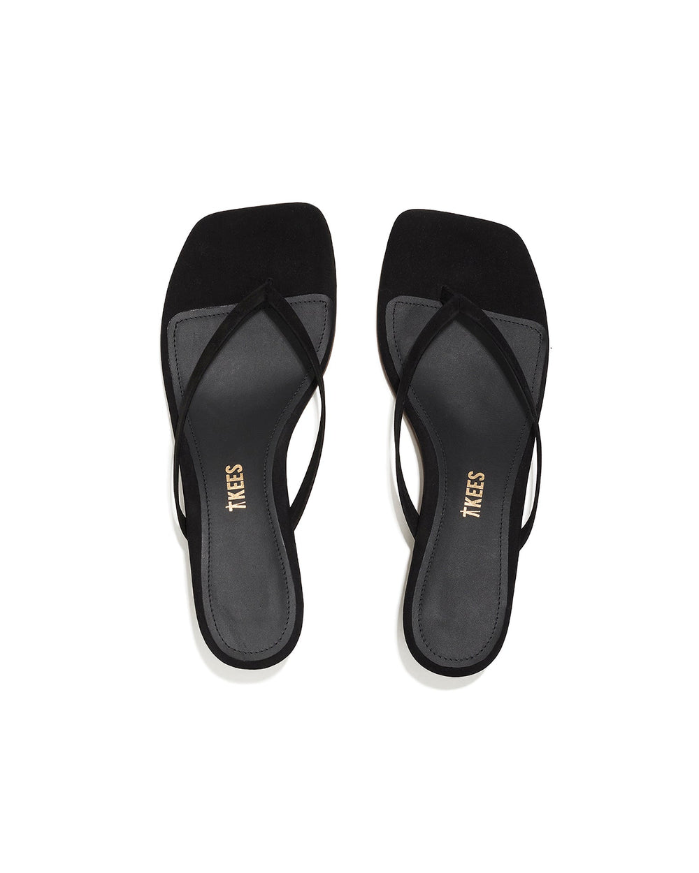 TKEES Square Toe Julia Suede - Black | LSPACE Online