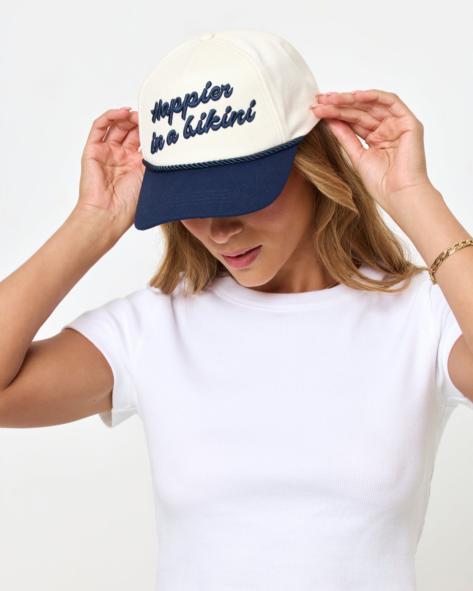 LSPACE Newport Hat - Midnight Cream | LSPACE For Sale